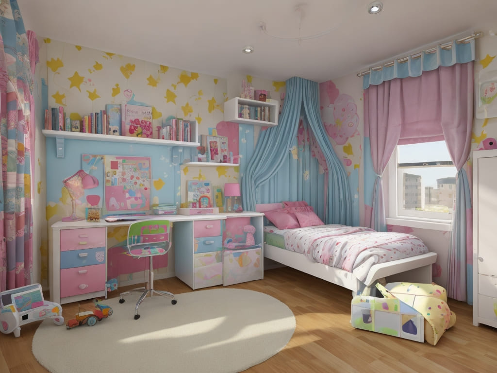 Как украсить детскую комнату без лишних затрат?