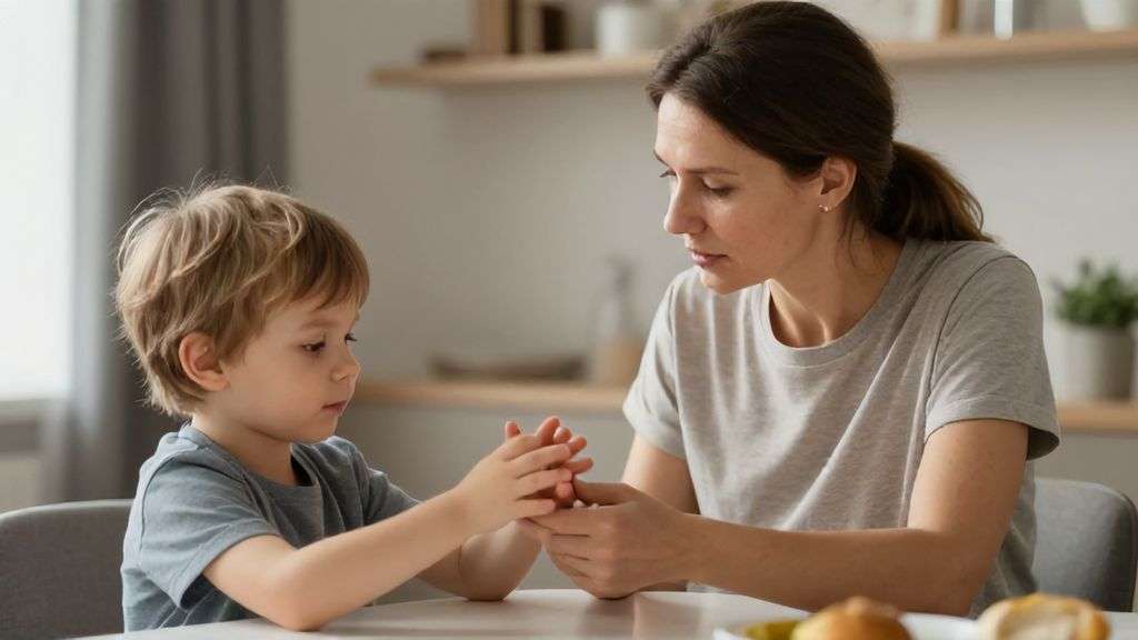 Ребенок грызет ногти: как отучить и к какому врачу идти